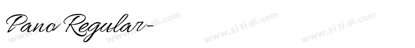 Pano Regular字体转换 Pano Regular字体转换